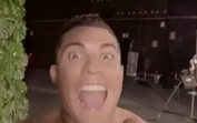 Ronaldo divertido nos bastidores de campanha publicitária