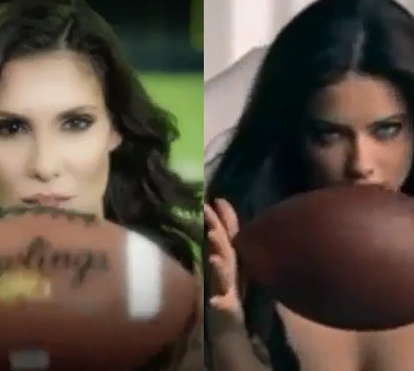 Daniela Ruah recria anúncio sexy de Adriana Lima