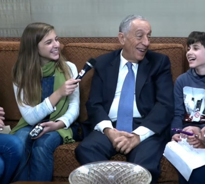 Marcelo Rebelo de Sousa dá entrevista especial a crianças