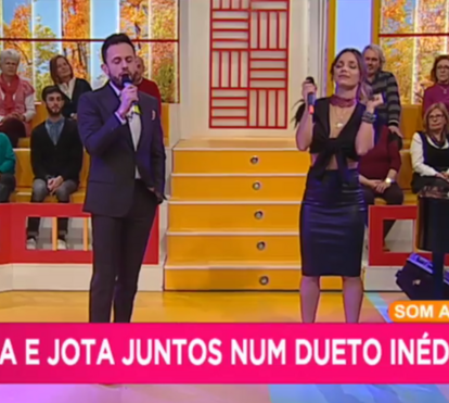 Ex-namorados Luciana Abreu e João Paulo Rodrigues em dueto romântico