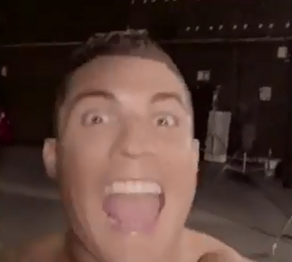 As brincadeiras de Cristiano em cuecas