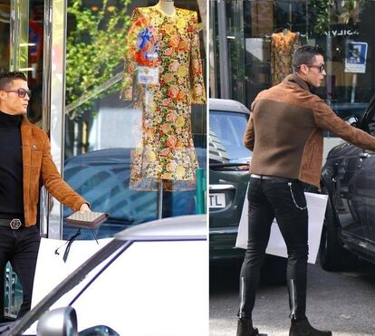 Cristiano Ronaldo compra roupa para Georgina