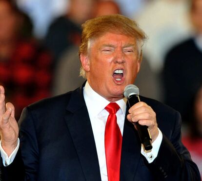 Donald Trump: vento mostra bronzeado artificial