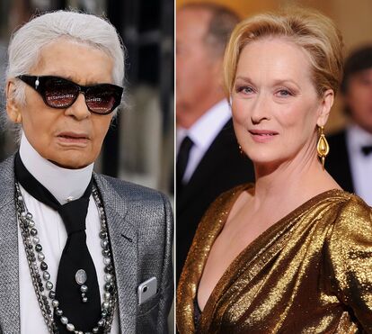 Karl Lagerfeld chama mesquinha a Meryl Streep