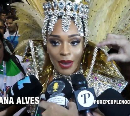 A rainha de bateria, Juliana Alves, fala do seu amor à Unidos da Tijuca