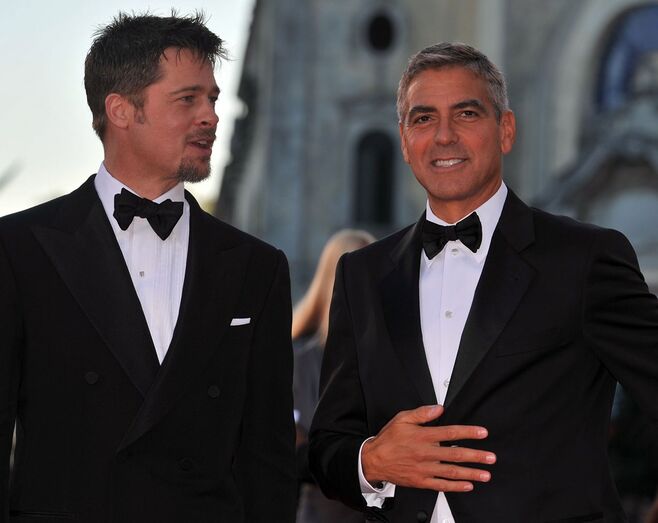 brad pitt, george clooney