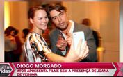 Diogo Morgado apresenta filme sem Joana de Verona