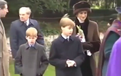 Diana, William e Harry cumprimentam público em 1994