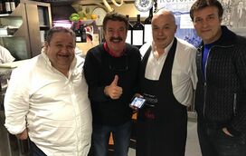 Avô Tony Carreira janta com amigo Fernando Mendes