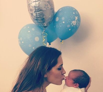 Joana Teles e o pequeno Afonso