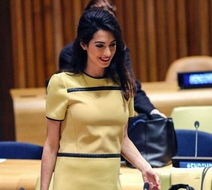 Amal Clooney faz discurso emotivo na ONU