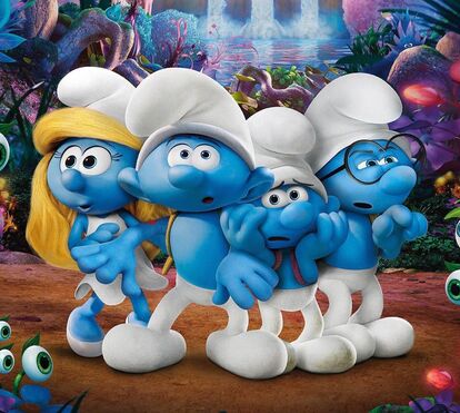 Os divertidos Smurfs estão de volta