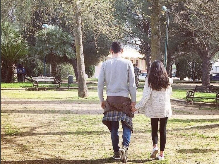 Cláudio Ramos e filha Leonor