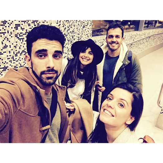 Sara Matos e Pedro Teixeira com irmão de Sara e namorada