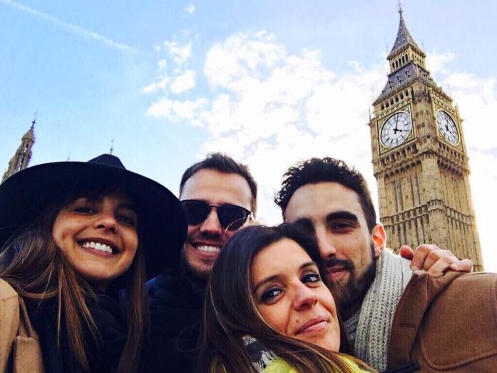 Sara Matos e Pedro Teixeira com irmão de Sara e namorada