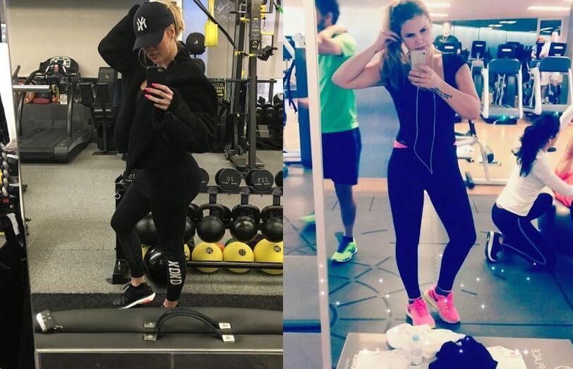 Khloé Kardashian e Kátia Aveiro
