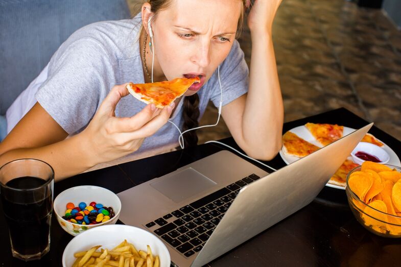 pizza dieta computador