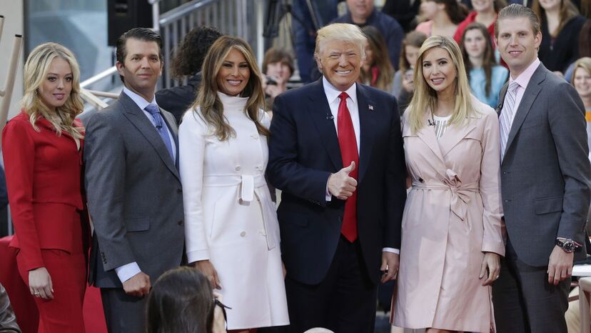 Donald Trump, Melania Trump e Ivanka Trump 