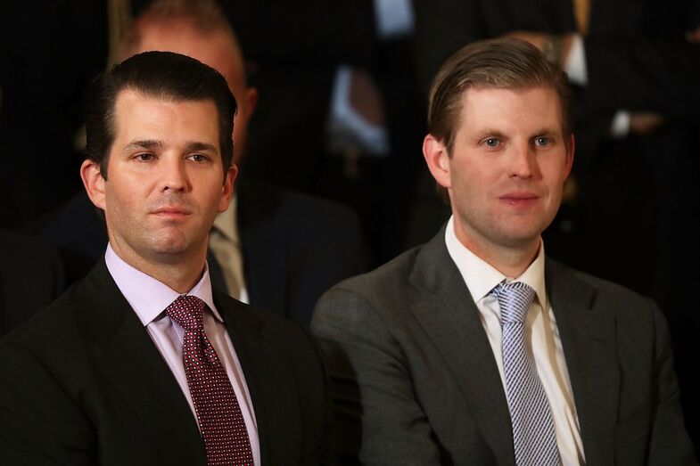 donald trump, eric, ivanka, donald trump jr