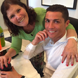 Dolores Aveiro e Cristiano Ronaldo 