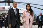 Barack Obama e Malia Obama 