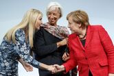Ivanka Trump, Angela Merkle e Christine Lagarde 