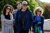 Inês Curado nos Açores com Ricardo Carriço e Luísa Cruz durante a apresentação da novela Espelho d'Água