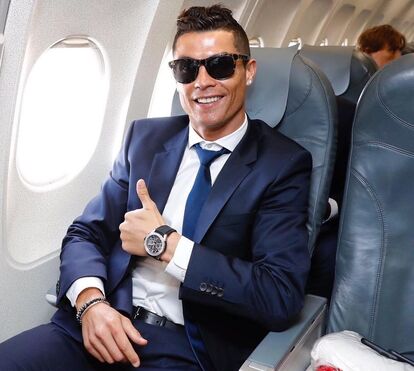 Vídeo de Cristiano Ronaldo a chegar a Marrocos