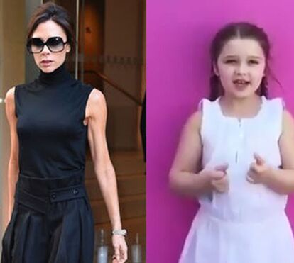Victoria Beckham é mais magra do que a filha de 5 anos