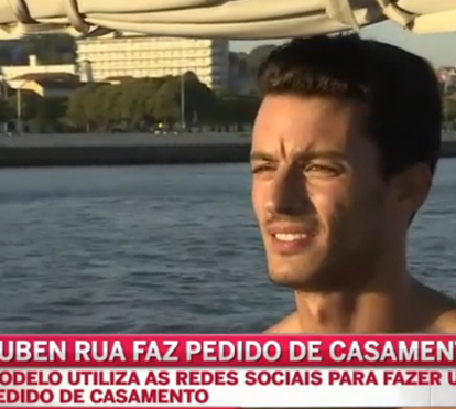 Ruben Rua faz pedido de casamento 