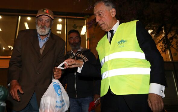 Marcelo Rebelo de Sousa, sem-abrigo