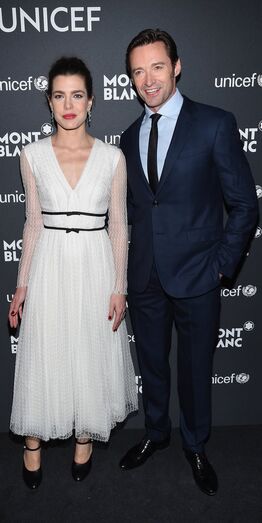 Charlotte Casiraghi e Hugh Jackman
