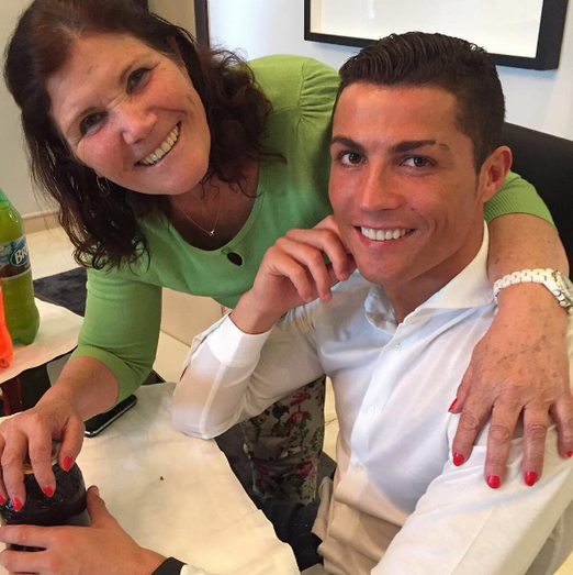 Dolores Aveiro e Cristiano Ronaldo 