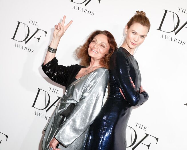 Diane von Furstenberg e Karlie Kloss