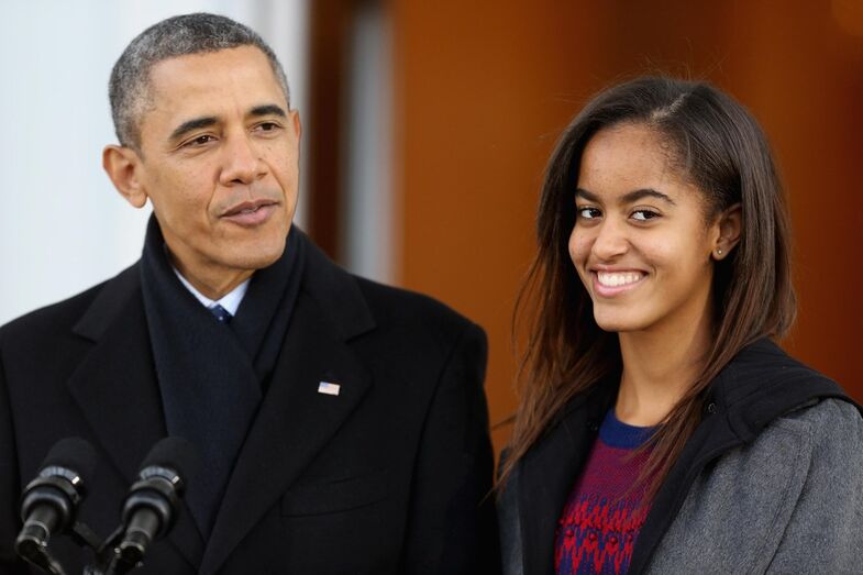 Barack Obama e Malia Obama 