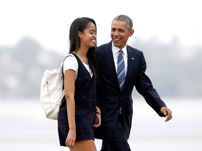 Barack Obama e Malia Obama 