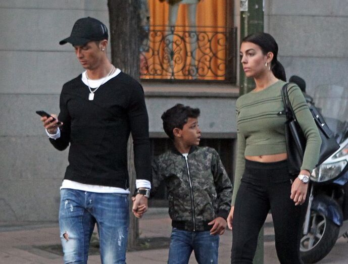 Cristiano Ronaldo, Cristianinho, Georgina Rodriguez 