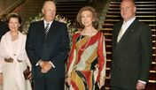 Rei João Carlos, Rainha Sofia, Harald e Sonia da Noruega 