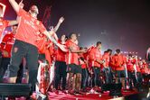 Festa do Benfica no Marquês de Pombal 