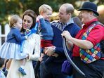 Príncipe William, Kate Middleton, George e Charlotte