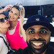 Elma e katia Aveiro com Ludgero Sousa no Aeroporto de Lisboa