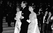 Audrey Hepburn e o marido, Mel Ferrer, em Cannes