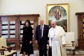 donald trump, ivanka, melania, papa, papa francisco