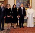 donald trump, ivanka, melania, papa, papa francisco