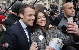 As mulheres não largam o novo presidente Macron