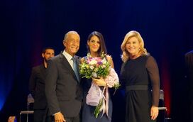 Cuca Roseta emociona-se com Marcelo Rebelo de Sousa em visita à Croácia
