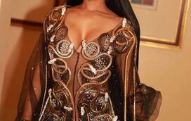 Choque! Nicki Minaj com um erro no vestido da Met Gala 