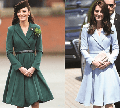 Kate Middleton: 5 anos depois com o mesmo modelo de casaco... só mudou a  cor - Celebridades - FLASH!