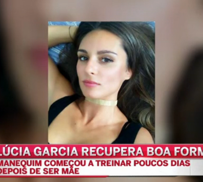 Lúcia Garcia recupera a forma física um mês depois de ter sido mãe