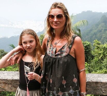 Kate Moss e a filha Lila Grace